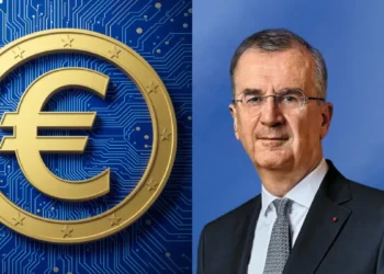 Declaraciones de François Villeroy de Galhau instando a la Unión Europea a fortalecer el papel internacional del euro en el actual contexto económico y geopolítico.