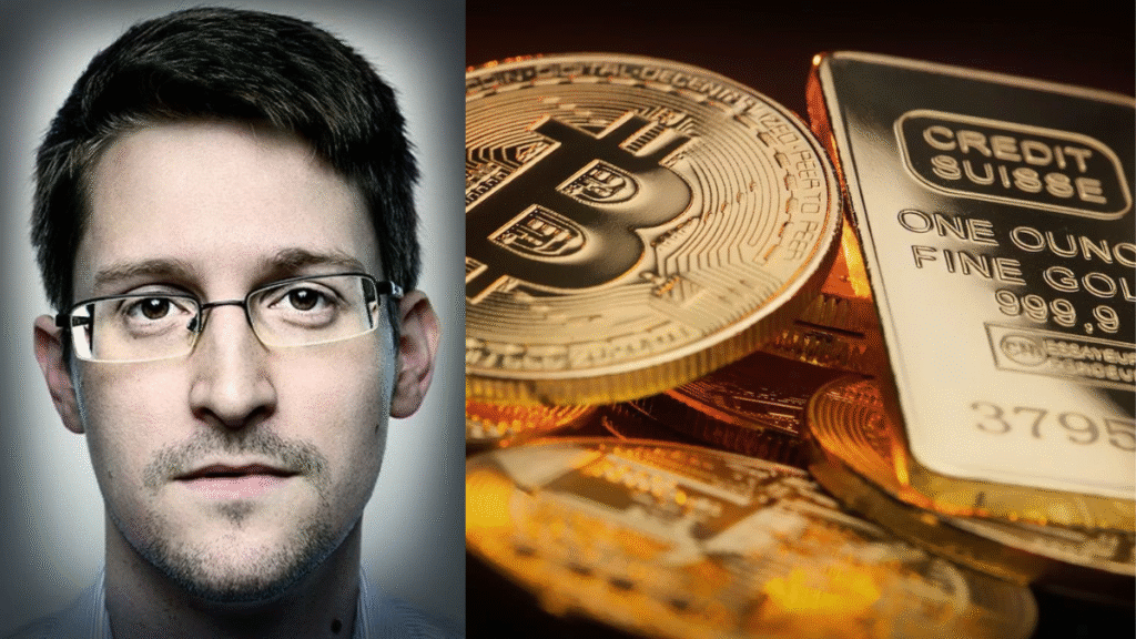 Edward Snowden reaviva debate sobre Bitcoin frente al oro en redes sociales