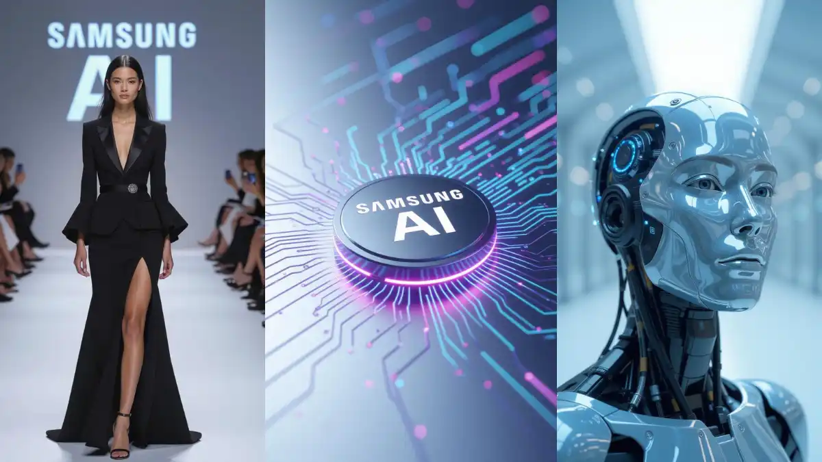 Gráfico ascendente junto al logotipo de Samsung, simbolizando el aumento del valor de sus acciones impulsado por la inteligencia artificial y el sector de semiconductores.