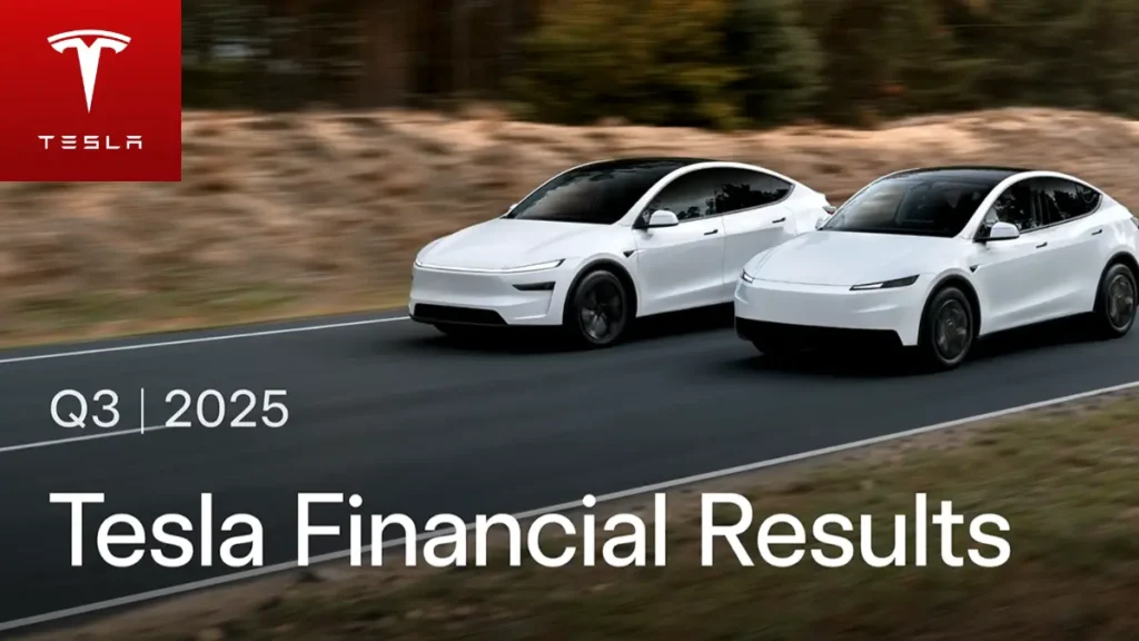 Tesla alcanza ingresos récord de 28.100 M USD en el 3T 2025 aunque los beneficios caen un 37 %