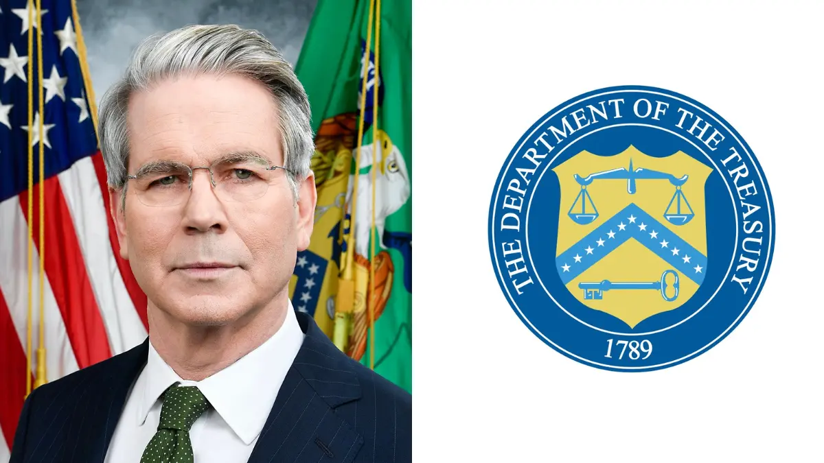 Edificio del Departamento del Tesoro de Estados Unidos, símbolo de la recompra de deuda por 4.000 millones de dólares para mejorar la liquidez en los mercados financieros.